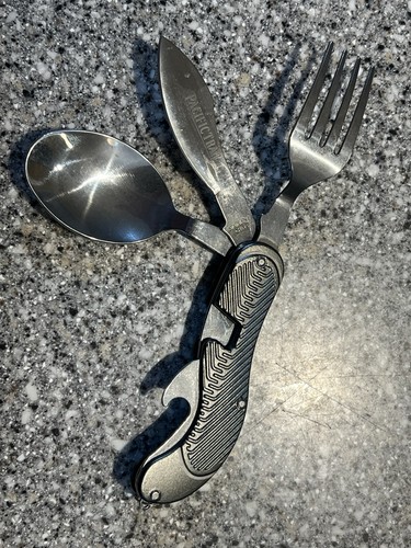 Camping spoon knife fork combo