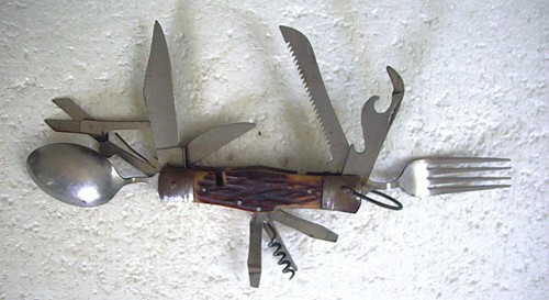 Vintage hobo scout - , camping