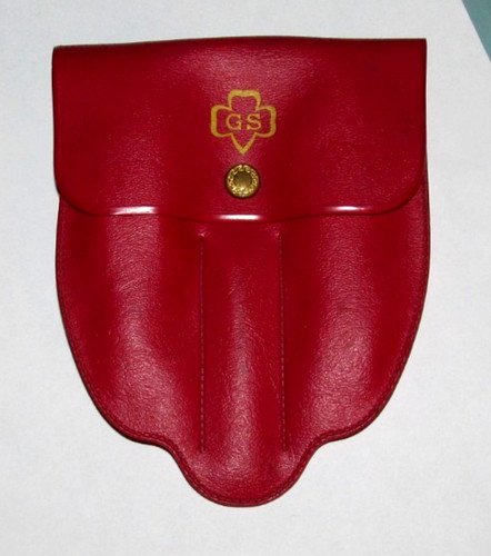 Vintage girl scout red belt - girl,