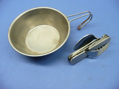 Steel hobo bowl knife set - bowl,