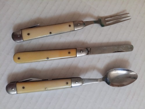 Vintage hobo knife pocket set - knife,